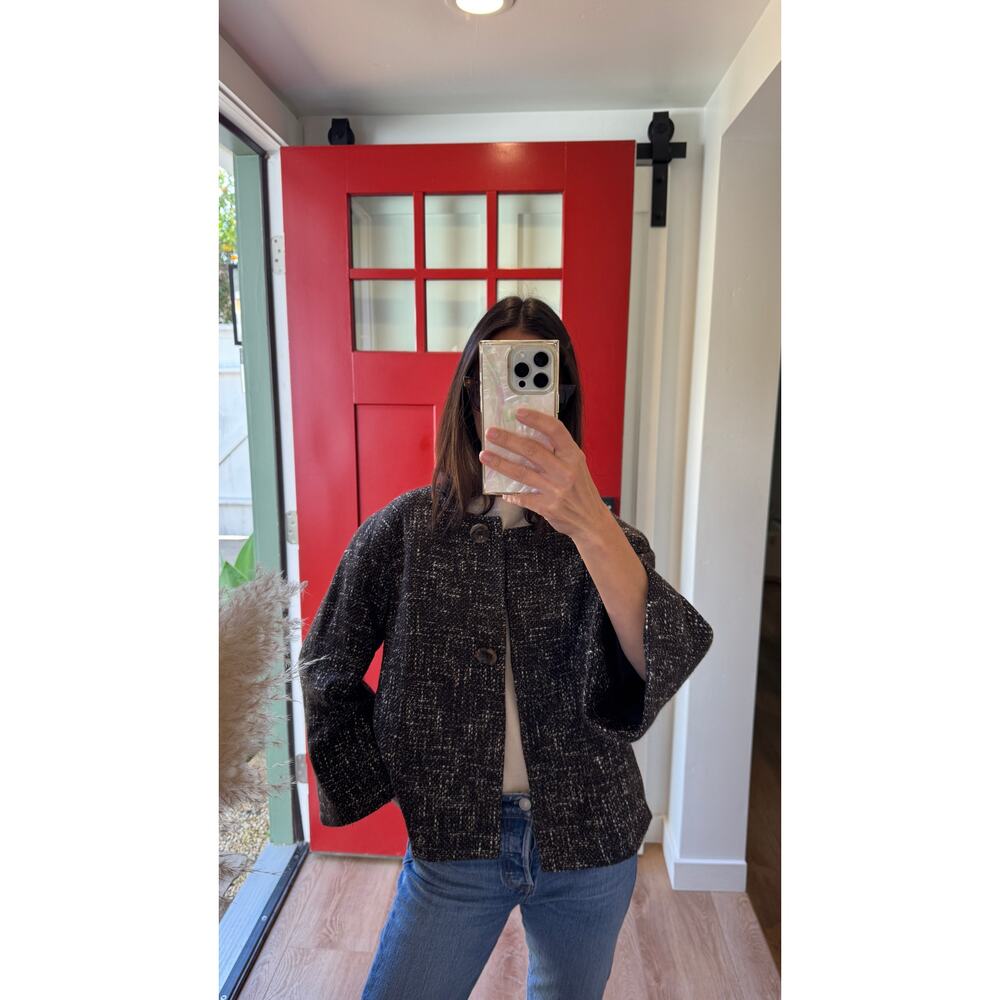 Vintage Jones New York Black & White Tweed Jacket – Size M